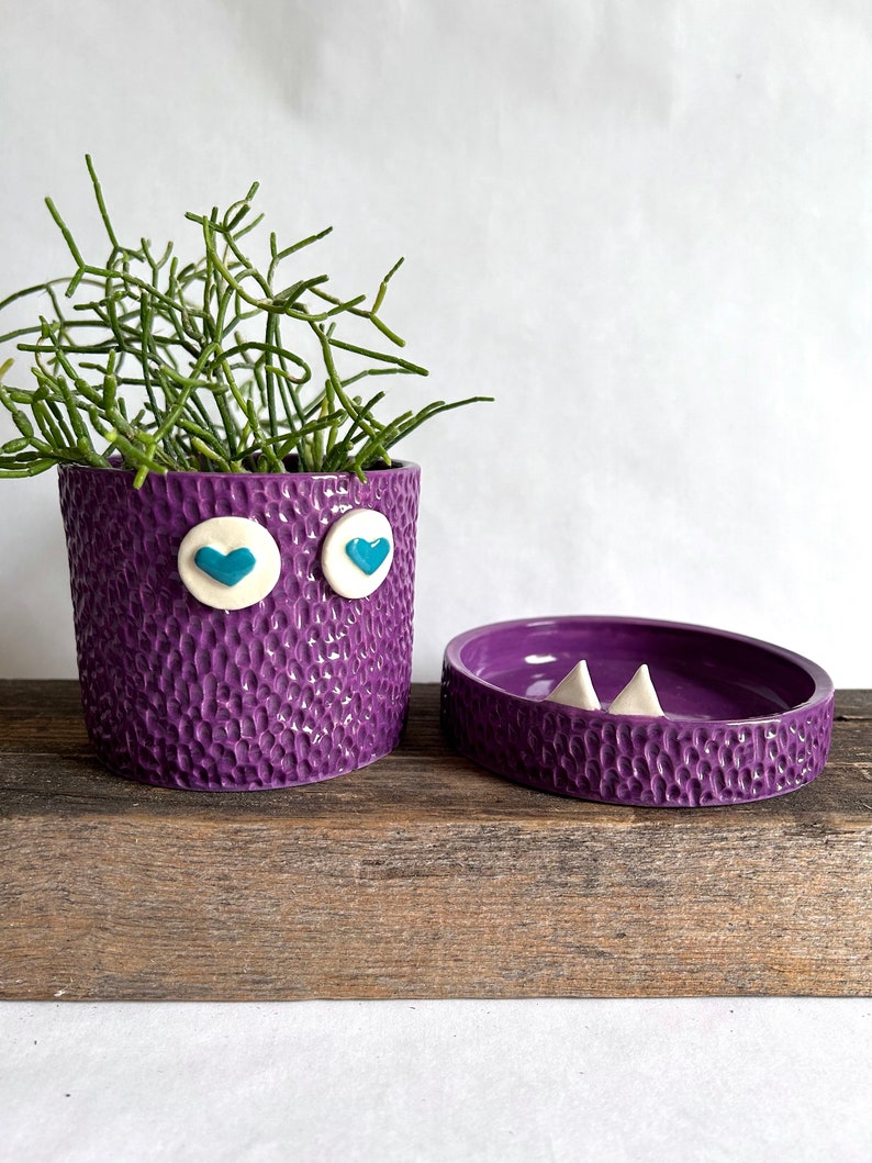 Violet Love Monster Planter image 3