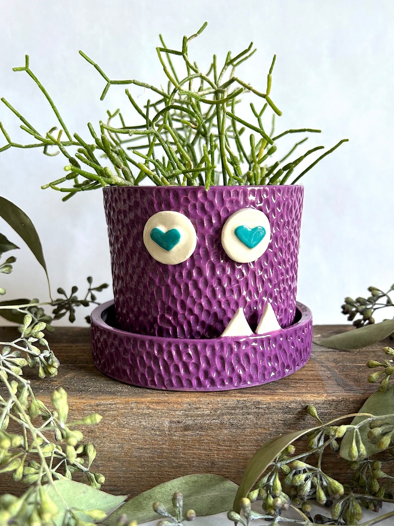 Violet Love Monster Planter image 2