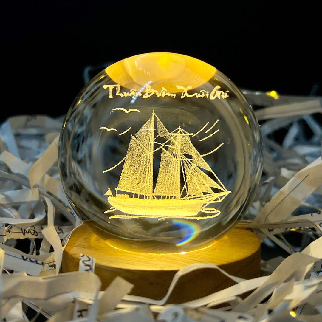 3D Crystal Ball Etsy