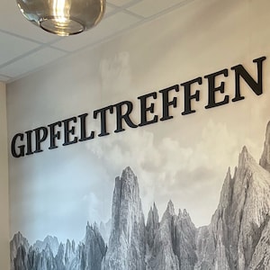 Letras 3D individuales con logotipos para su diseño de pared único Adhesivo personalizado - Letras de pared Autoadhesivas