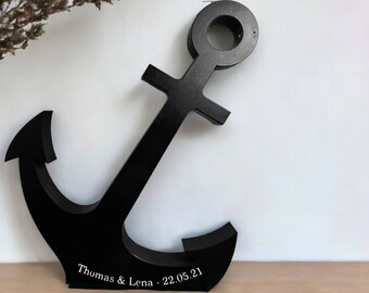 Anchor Personalized Freestanding - Housewarming Gift - Wedding Gift - Apartment Decoration - Minimalist