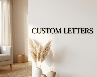 Custom 3D letter logo lettering for your unique wall design - Adhesive Personalized - Self-adhesive wall letters