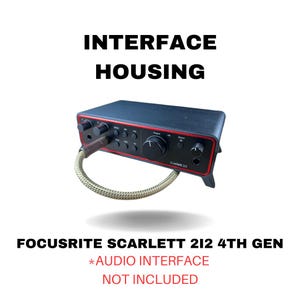 Focusrite Scarlett 2i2 4th Gen Tischständer Studio Sound Minimalistic Generation - Schlicht modernes Designer -Audio interface Gehäuse stand