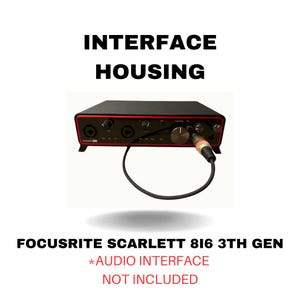 Focusrite Scarlett 8i6 3th Gen Tischständer Studio Sound Minimalistic Generation - Kabelmanagment Designer -Audio interface Gehäuse stand