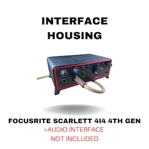 Support de bureau Focusrite Scarlett 4i4 4e génération Studio Sound Minimalistic Generation - Boîtier d'interface audio au design élégant et moderne