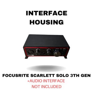 Focusrite Scarlett Solo 3rd Gen Minimalistic desktop stand - with integrated cable management - A perfect upgrade for your studio setup