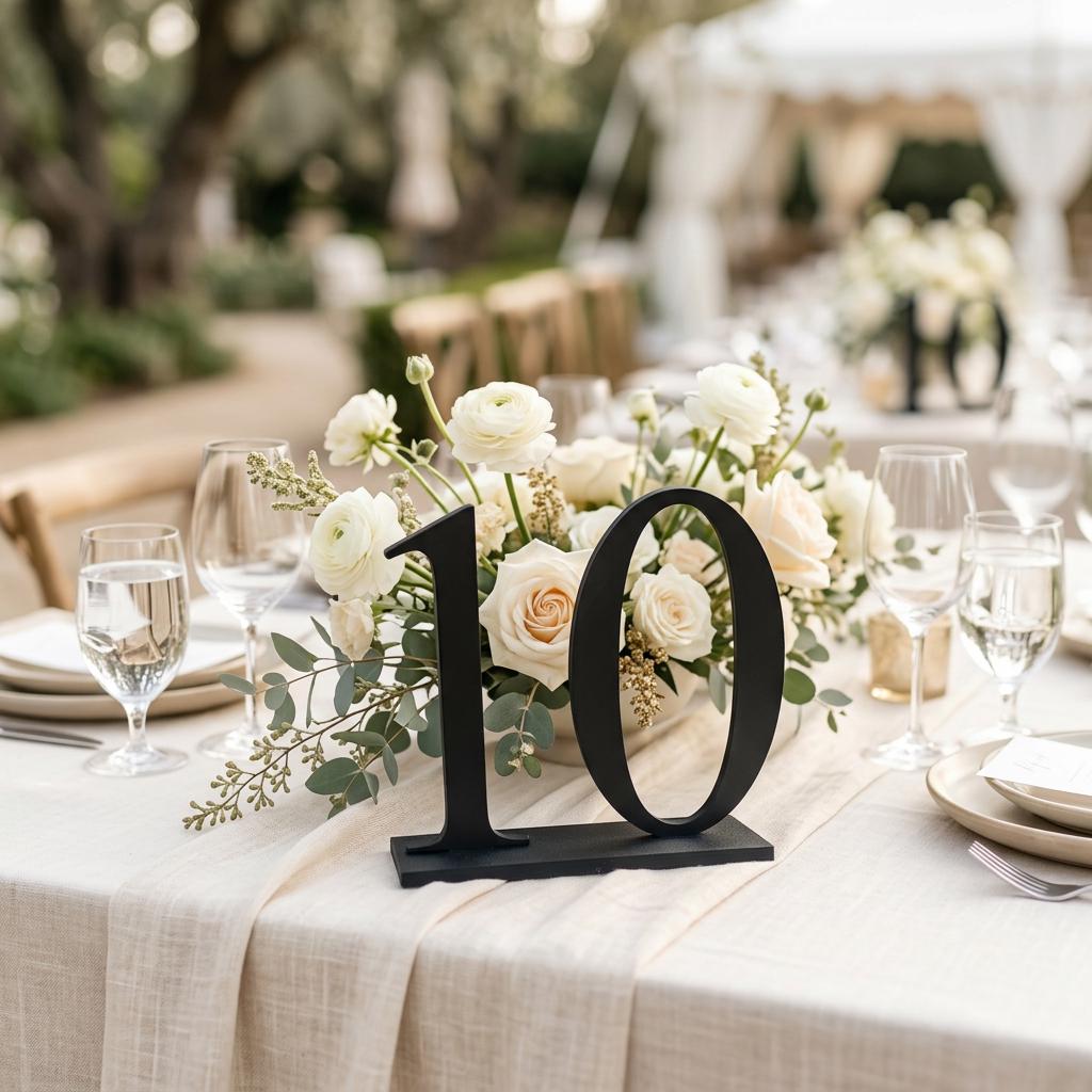 Individual Table Individual Table Numbers, Personalized Number Stands for Weddings ...