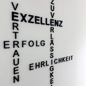 Letras de pared con logotipo 3D individual, diseño de pared único, autoadhesivo, personalizado