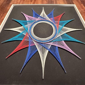 Geometric String Art Mandala