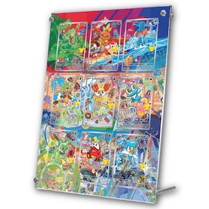 Pokemon Card Display Frame for First Partner Illustration Collection Series 3 - 9-Card Extended Artwork Case