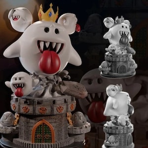 Mario King Boo Characters Diorama STL