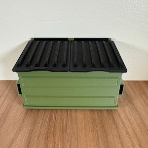 Realistic looking Miniature Dumpster for horror diorama, dollhouse, arts and crafts replica