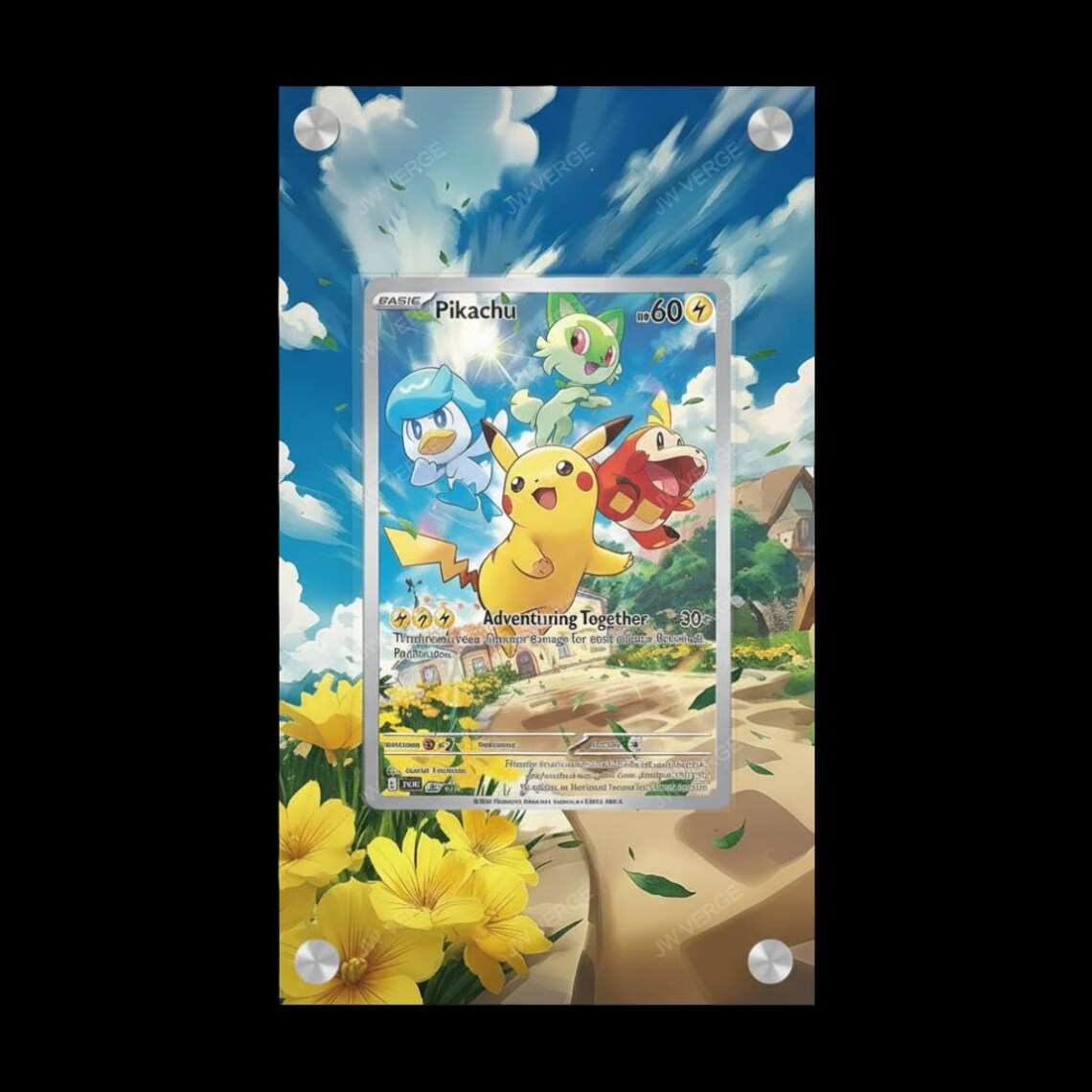 Pikachu - Pokémon Extended Artwork Display Case - Etsy