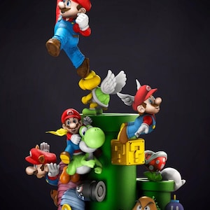 Videospiel Mario Diorama in STL Dateien