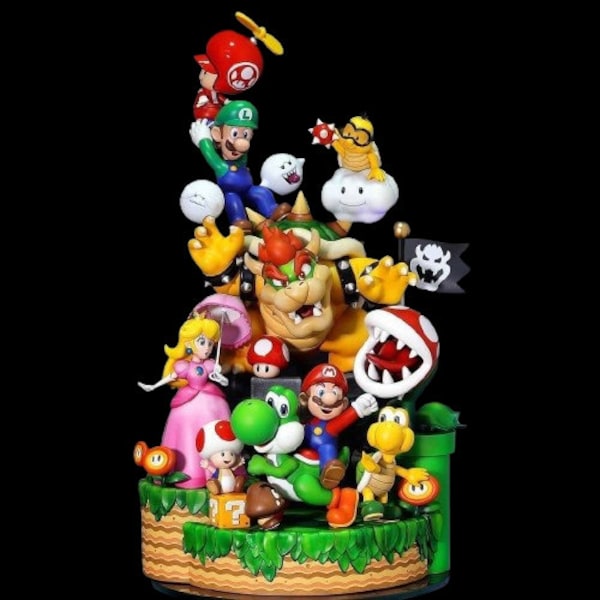 Mario All Characters Diorama STL