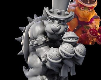 Super Mario Bros Bowser Proposal with Suit 3D STL files