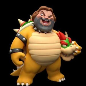 Super Mario Bros Bowser Jack Schwarz 3D STL-Dateien