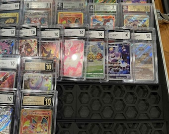 Suportes para cartas individuais ou classificadas para vitrines de exposição de cartas
