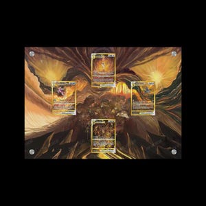 Giratina Arceus Dialga Palkia - Exclusive Pokémon Extended Artwork Display Case
