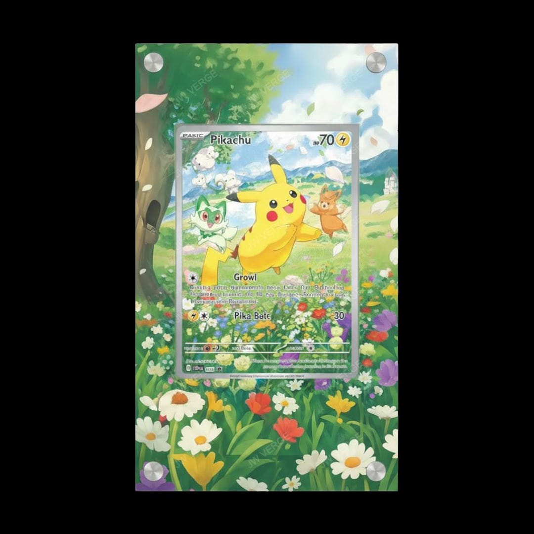 Pikachu - Pokémon Extended Artwork Display Case - Etsy