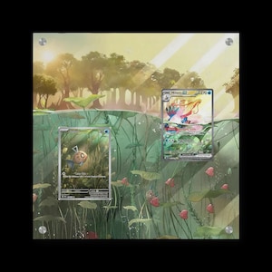 Feebas y Milotic - Vitrina exclusiva con ilustraciones extendidas de Pokémon