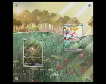 Feebas & Milotic - Grande vitrine d'illustrations Pokémon exclusive