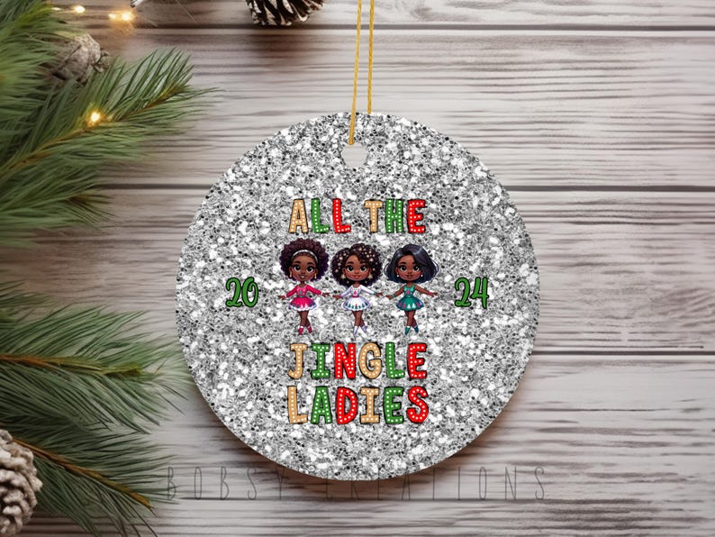 Friendship Christmas Ornament, Fun KK Gift, African American Christmas