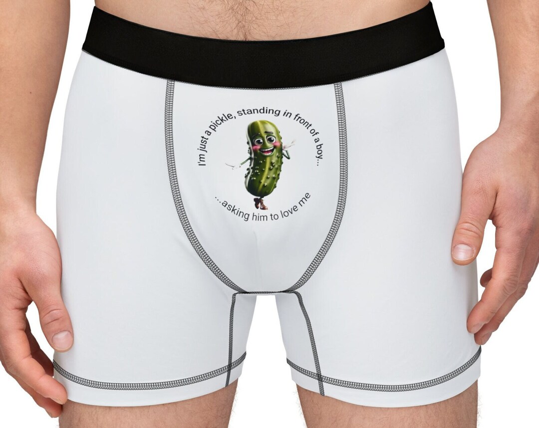 Men's I'm Just A Pickle.... Boxers, Pickleball Boxers, Boxer Shorts