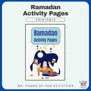 Ramadan Activity Pages Printable, Eid Activity Book, Ramadan Printable, Ramadan Activities, Eid for Kids, Ramadan Coloring, Eid Coloring