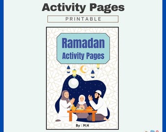 Ramadan Activity Pages Printable, Eid Activity Book, Ramadan Printable, Ramadan Activities, Eid for Kids, Ramadan Coloring, Eid Coloring