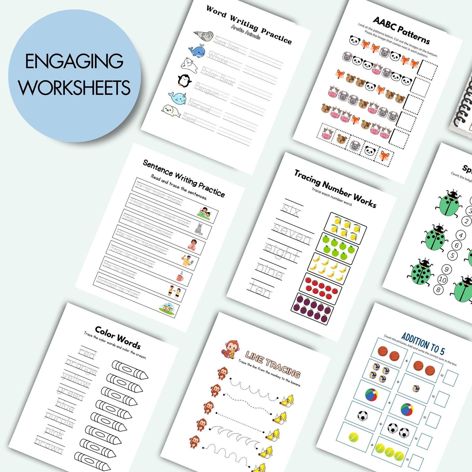 Kids Activity Pack Bundle, Kids Activity Pack, Printable Activity ...