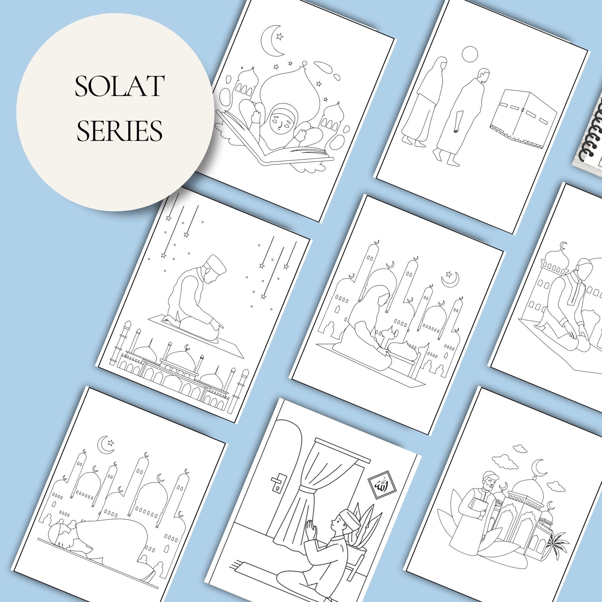 100 Printable Islamic Colouring Pages, Islamic Activity Book, Islamic ...