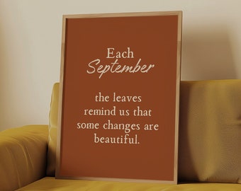 Cozy Fall Warm Tones Print, Autumn Printables Wall Art, Fall Quote, Neutral Fall Decor, Fall Minimalist Apartment Decor, DIGITAL DOWNLOAD