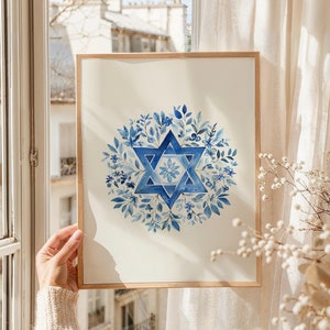 Hanukkah druckbare Kunst, moderne jüdische Kunst, Chanukka Wandkunst, Chanukka Drucke, Chanukka Dekor, jüdisches Feiertagsdekor, DIGITALER DOWNLOAD