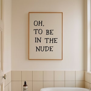 Trendy Bathroom Print, Bathroom Sign, College Bathroom Decor, Funky Bathroom Poster, Funny Toilet Wall Art, Cute Bathroom Wall Art DIGITAL