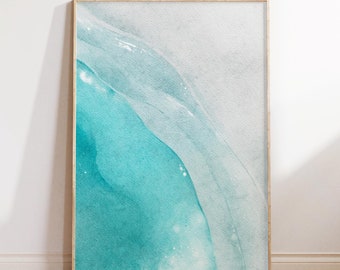 Minimalist Beach Print: Modern Coastal Wall Art (Digital Download)
