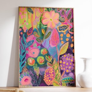 Maximalist Wall Art, Printable Eclectic Wall Art, Abstract Wall Art, Digital Wall Art, Colourful Wall Art, Trendy Wall Art, DIGITAL DOWNLOAD