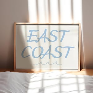 East Coast Print, Beach House Prints, Coastal Granddaughter Decor, Coastal Cowgirl Aesthetic Wall Art, PRINTABLE WALL ART, Digital Download