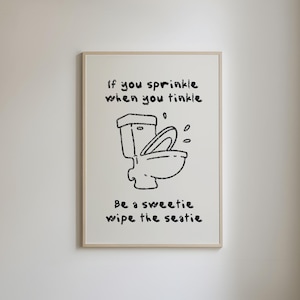 Funny Toilet Print, Trendy Bathroom Wall Art, Bathroom Quotes Art, Bathroom Humor Art, Cute Bath Decor, Toilet Humor Print, DIGITAL DOWNLOAD