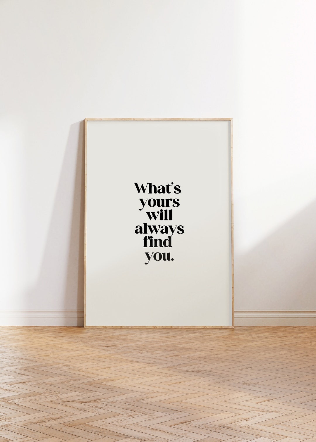 What is Yours Will Always Find You Print, Handwritten Quote Printable ...