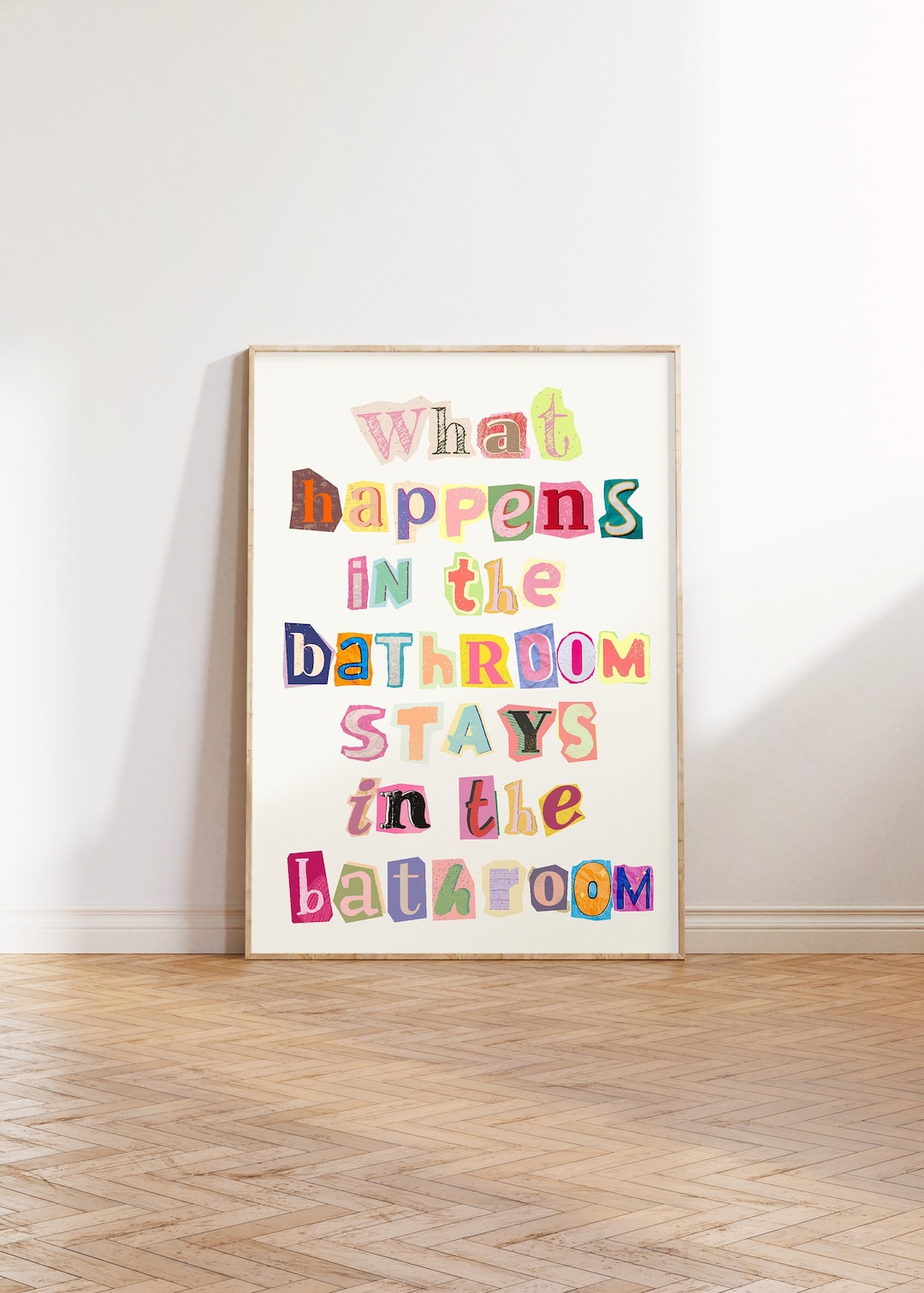 Trendy Preppy Bathroom Wall Decor, Funny Bathroom Print, Printable Wall ...