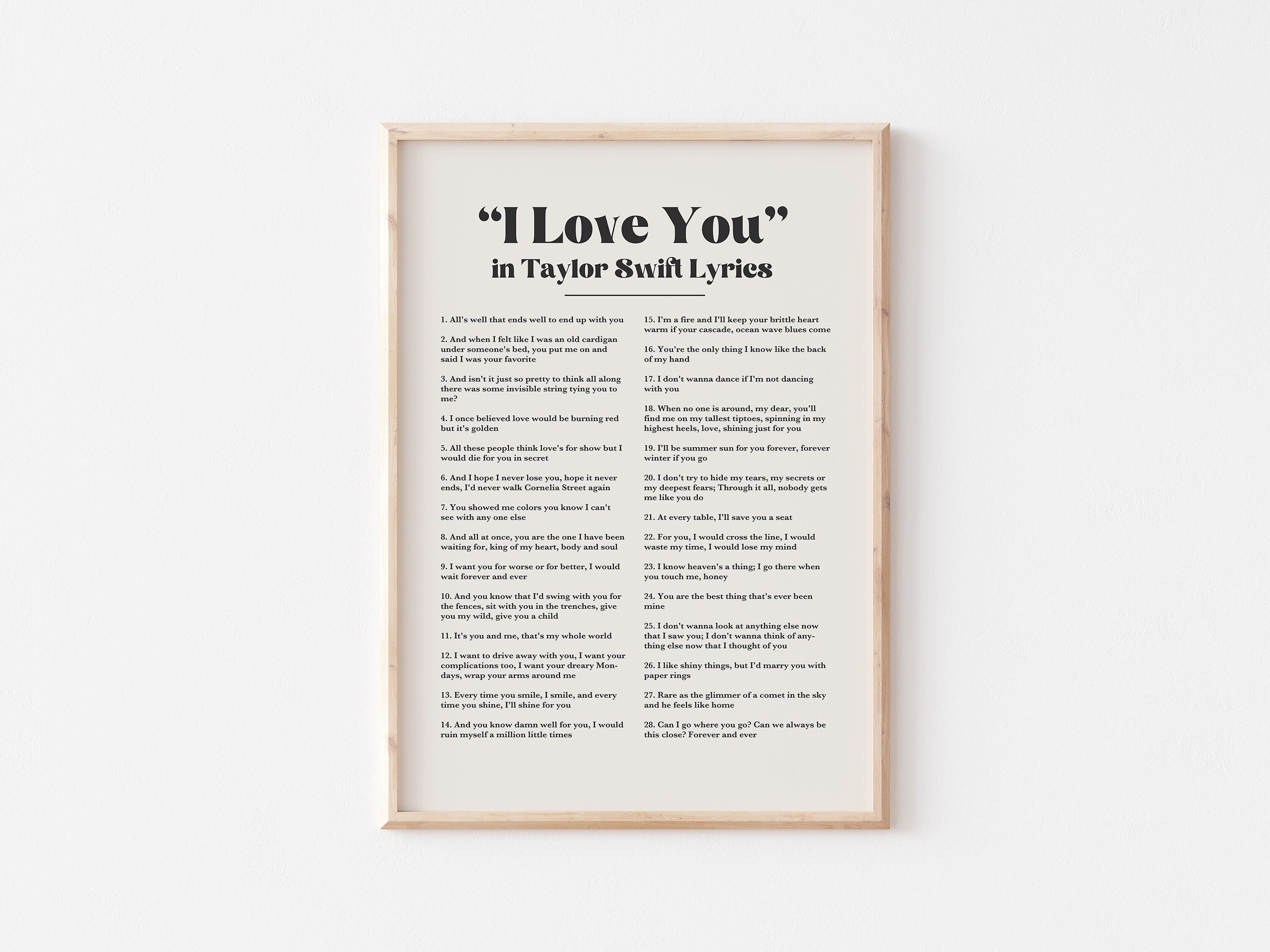 it's you i love Poster for Sale by lovely-lyrics