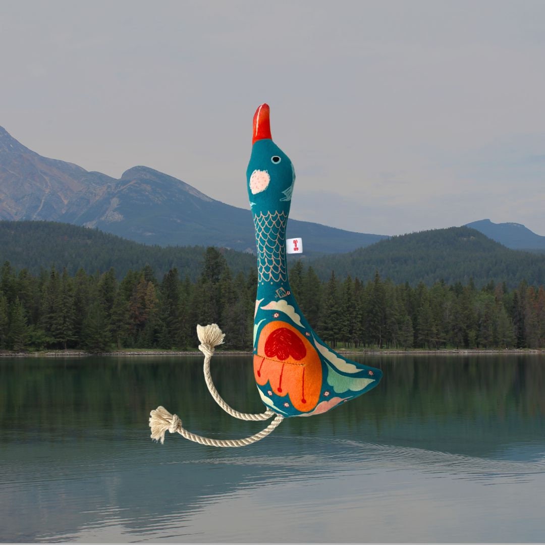 Custom Pet Plush duck Dog Toy, Interactive Dog Toy, Yellow Goose Dog