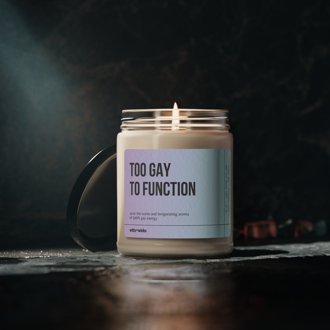 Gay Candle Gift for Gay Friend Candle Funny Gift for Gay Gag Etsy