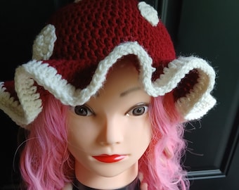 Crochet Mushroom Hat Pattern // PDF file // mushroom beanie bucket hat cosplay cottagecore whimsical