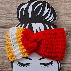 Crochet Team Spirit Ear Warmer Headband