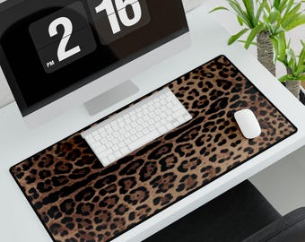 Leopard Print Desk Mat