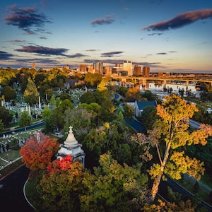 Fall Autumn Richmond RVA Virginia Hollywood Cemetery Photo Print Wall Art
