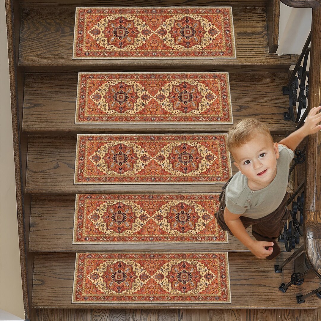 Step Rug Stairs Traditional Persian Step Rugs,stair Runner,stair Rug,stair Decor,custom ...