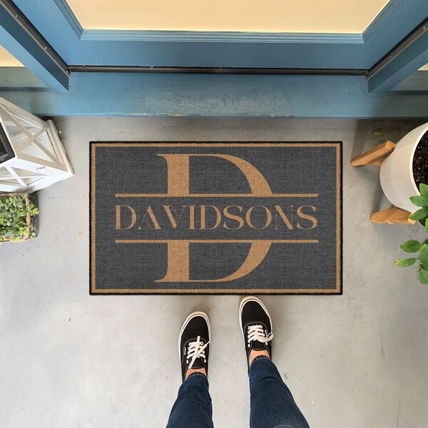 Personalized Door Mat,Custom Doormat,Monogram Rug,Custom Rug,Indoor Door Mat,Housewarming Gift,Family Name Doormat,Welcome Mat,Wedding Gift